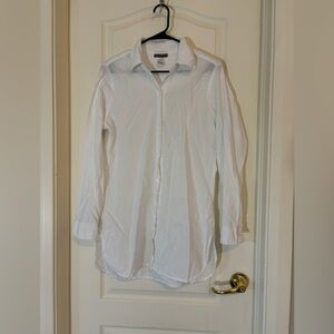 Tommy Bahama Women’s White Cotton Button Down Shirt Size Medium